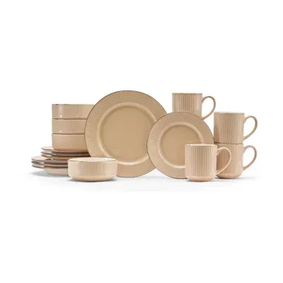 Baum Porovo Sand 16-pc. Ceramic Dinnerware Set