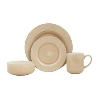 Baum Porovo Sand 16-pc. Ceramic Dinnerware Set