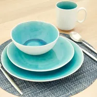 Baum Harmony Aqua 16-pc. Ceramic Dinnerware Set