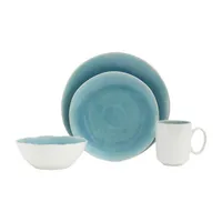 Baum Harmony Aqua 16-pc. Ceramic Dinnerware Set