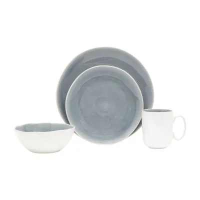 Baum Harmony Grey 16-pc. Ceramic Dinnerware Set