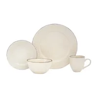 Baum Wrenna Ivory 16-pc. Ceramic Dinnerware Set