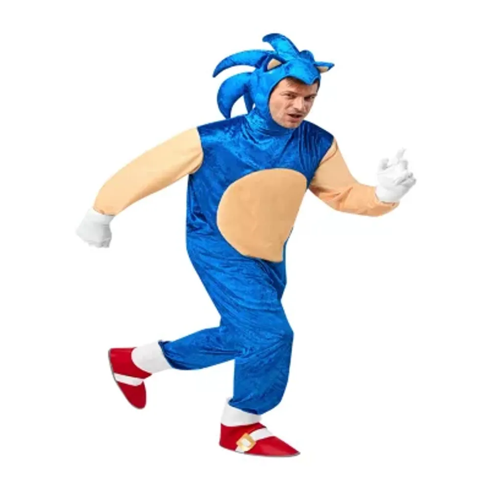 Mens Deluxe Sonic the Hedgehog 4-pc. Costume Set