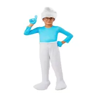 Little & Big  Unisex Brainy Smurf Smurfs 4-pc. Costume