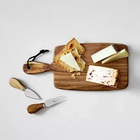 Denmark 3-pc. Wood Cheese Board and Knife Set