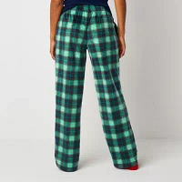 Sleep Chic Womens Pajama Fleece Pants With Socks
