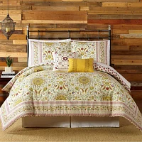 Indigo Bazaar Joanne 5-pc. Reversible Embroidered Comforter Set