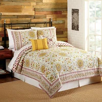 Indigo Bazaar Joanne 5-pc. Reversible Embroidered Comforter Set