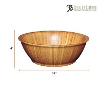 Totally Bamboo 12" Flared Wood Salad Bowl