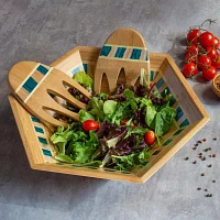 Totally Bamboo Mykonos 14" Wood Salad Bowl