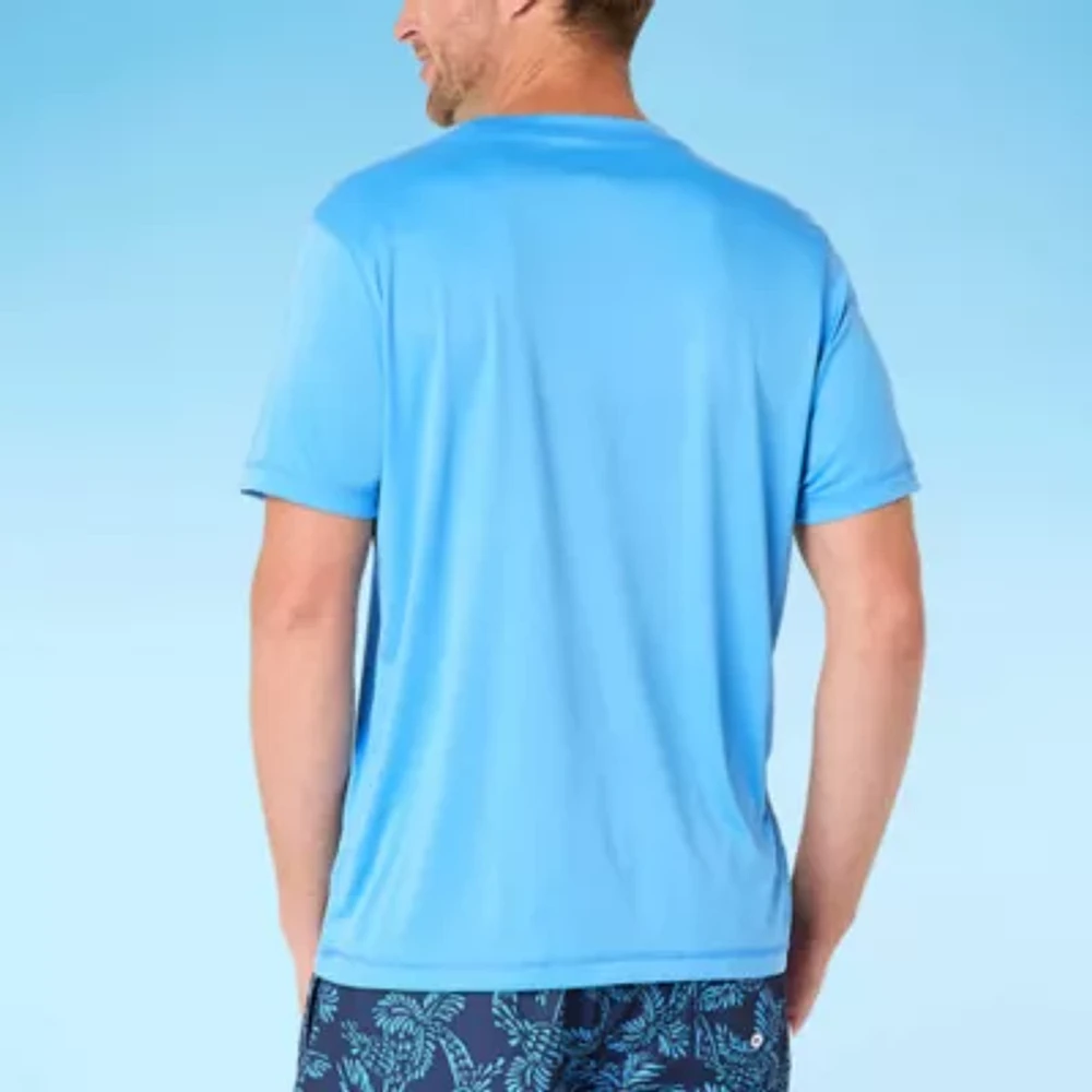 St. John's Bay Mens Short Sleeve Swim Shirt