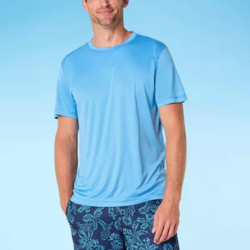 St. John's Bay Mens Short Sleeve Swim Shirt