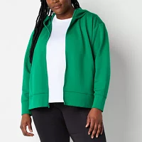 Xersion Plus Womens Long Sleeve Hoodie