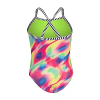 Dolfin Little & Big Girls Tie Dye One Piece Swimsuit