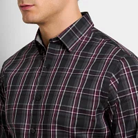 Van Heusen Mens Long Sleeve Camp Shirt