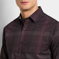 Van Heusen Mens Long Sleeve Camp Shirt