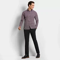 Van Heusen Mens Long Sleeve Camp Shirt