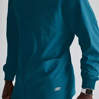 Skechers Sk0408 Structure 3-Pocket Crewneck Warm-Up Mens Tag Free Stretch Fabric Moisture Wicking Scrub Jackets
