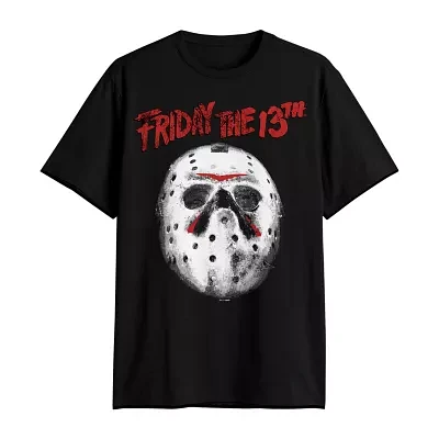 Big and Tall Mens Crew Neck Short Sleeve Regular Fit Friday the 13th Graphic T-Shirt