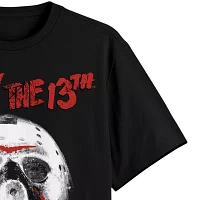 Big and Tall Mens Crew Neck Short Sleeve Regular Fit Friday the 13th Graphic T-Shirt