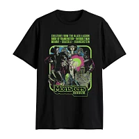 Big and Tall Mens Crew Neck Short Sleeve Regular Fit Monsters Graphic T-Shirt