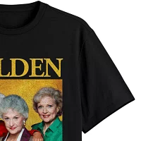 Big and Tall Mens Crew Neck Short Sleeve Regular Fit Golden Girls Graphic T-Shirt