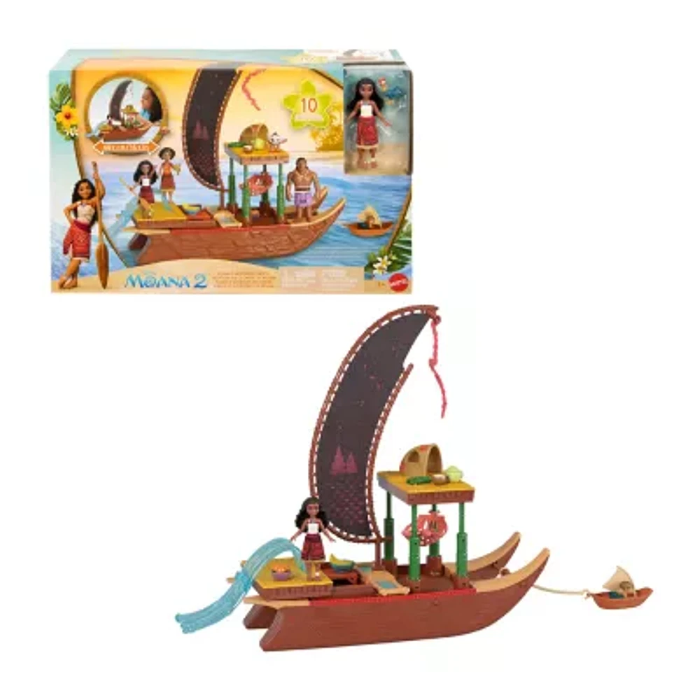 Disney Collection Moana 2 Moana's Adventure Canoe Moana Toy Playset