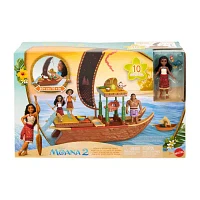 Disney Collection Moana 2 Moana's Adventure Canoe Moana Toy Playset