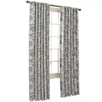 Eclipse Nina Blackout Rod Pocket Back Tab Single Curtain Panel