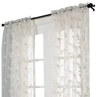 Venice Energy Saving Sheer Rod Pocket Single Curtain Panel