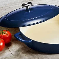 Tramontina® Gourmet 4-qt. Enameled Cast Iron Covered Braiser