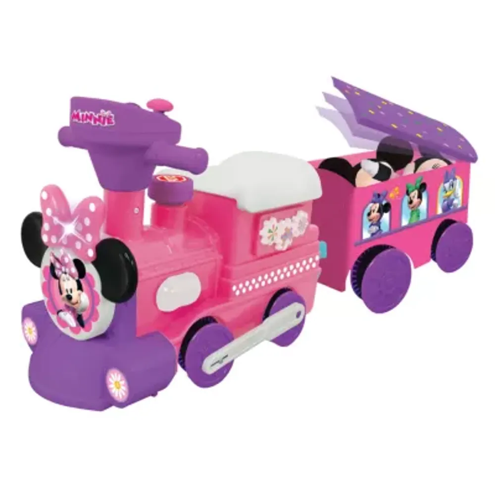 Kiddieland Disney Minnie Mouse Ride-On Motorized Train With Track Ride-On Car