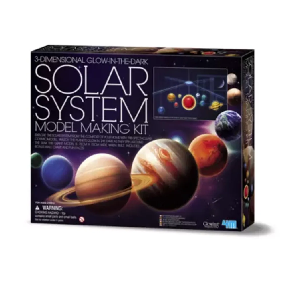 4m 3d Glow-In-The-Dark Solar System Model Making Science Kit - Stem Discovery Toys