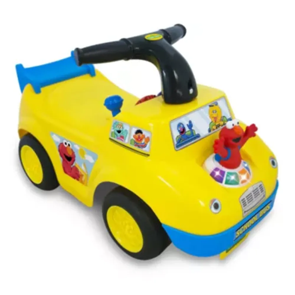 Kiddieland Sesame Street Elmo School Bus Light & Sound Activity Ride-On Ride-On Car