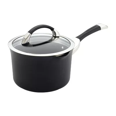 Circulon Symmetry Hard Anodized 3.5-qt. Straining Sauce Pan