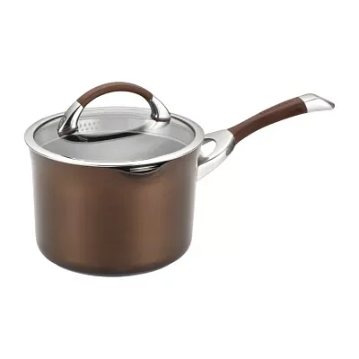 Circulon Symmetry Hard Anodized 3.5-qt. Straining Sauce Pan