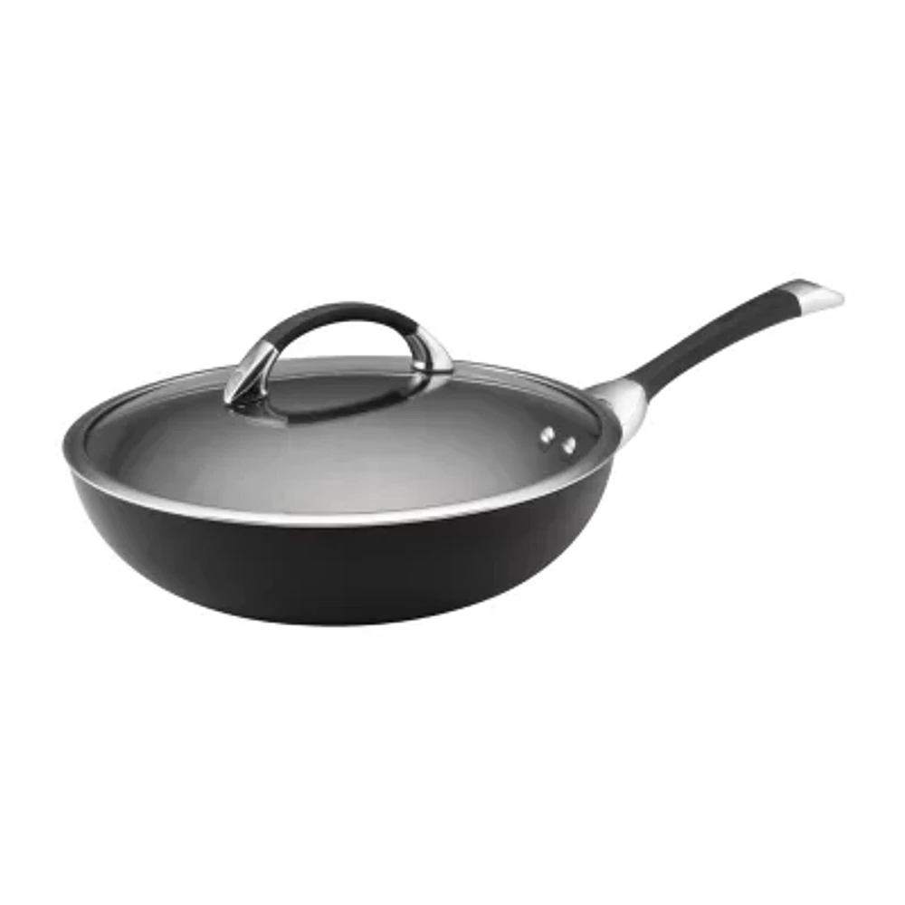 Circulon Symmetry Hard Anodized 12" Chef Frying Pan with Lid