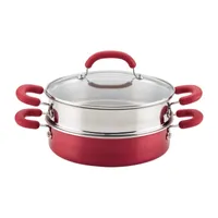 Rachael Ray Create Delicious 3-Pc. Aluminum Non-Stick Steamer with Insert