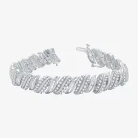 H-I / I1) CT. T.W. Lab Grown White Diamond 10K Gold Inch Tennis Bracelet