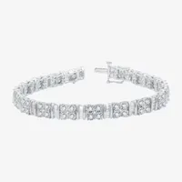 H-I / I1) CT. T.W. Lab Grown Diamond 10K White Gold Inch Tennis Bracelet