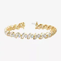 H-I / I1) CT. T.W. Lab Grown White Diamond 10K Gold Inch Tennis Bracelet