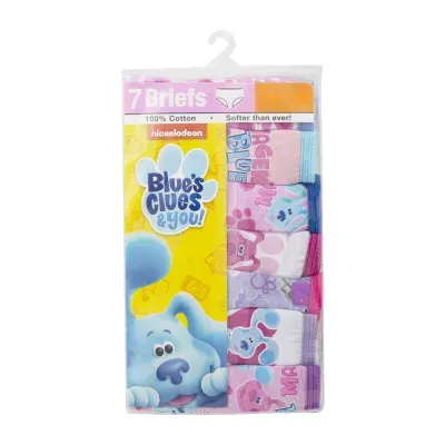 Blue'S Clue'S Toddler Girls 7 Pack Brief Panty