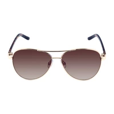 Liz Claiborne Womens UV Protection Aviator Sunglasses