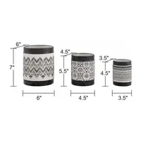 Nikos Ceramic Planters Set Of 3