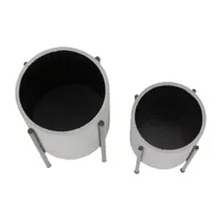 Aspire Home Accents 2-pc. Metal Planter