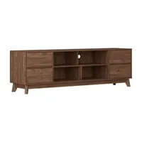 Hollywood TV Stand with Flared Wood Legs