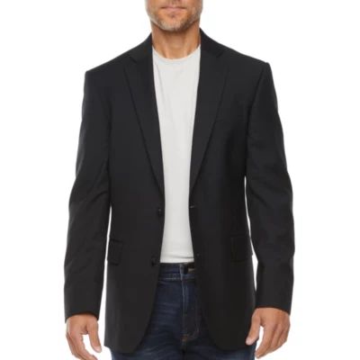 Stafford Coolmax All Season Mens Stretch Fabric Regular Fit Sport Coat