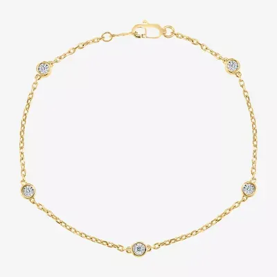 Effy  14K Gold Over Silver 7 Inch Solid Cable Chain Bracelet