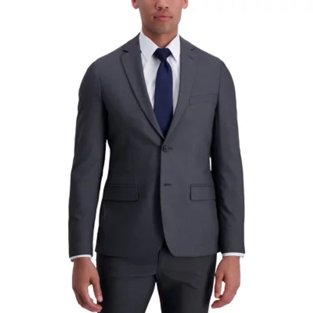 Haggar Mens Stretch Fabric Super Slim Fit Suit Jacket