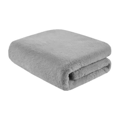 Madison Park Sienna Faux Fur Washable Midweight Throw